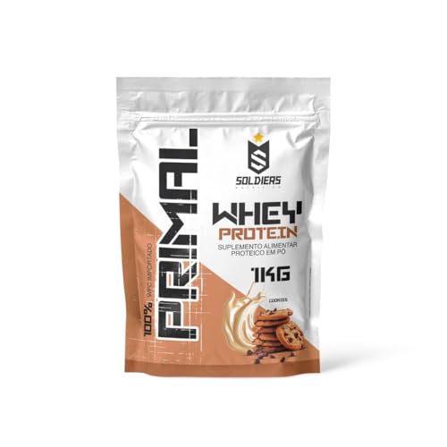 Soldiers Nutrition, Whey Protein Primal 1Kg - Importado - Soldiers Nutrition Sabor:Cookies