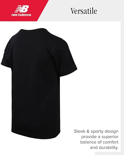 New Balance Boys Pants Set - 2 Piece Pullover Boys Shirts Graphic Tee and Athletic Jogger Pants Kids Activewear Set (8-16)4