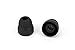 10-Pack Black Double Flange EarTips Compatible with Beats Powerbeats 3 Wireless Earbuds Replacement Silicone Ear Tips