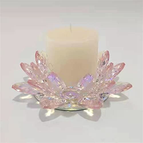 Zsedp Crystal Candle Holder Glass Flower Candle Tea Light Holder Candlestick Home Decoration Gift (Color : Black-Jojo's Bizarre Adventure1, Size : 18Cm) #TOP27