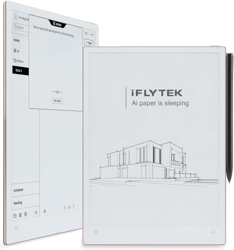 iFLYTEK AINOTE 2, 10.65\ Paper-Tablet, KI-Notiztablett für Meetings, ultradünn 4,2 mm, digitales Notizbuch mit Sprache-zu-Text, 16-Sprachen-Transkription, Handschrift-zu-Text (inkl. Stift)
