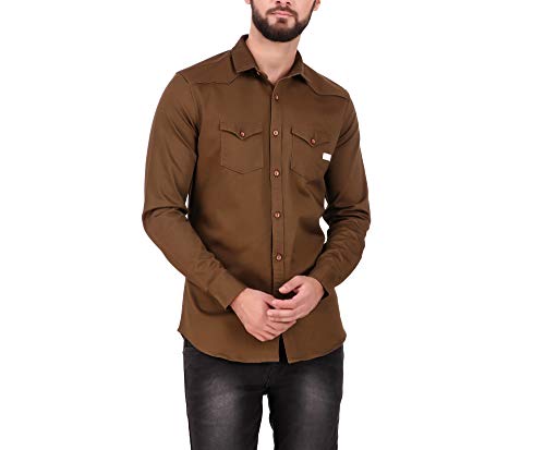Buy Salos Slim Fit Brown Double Pocket 