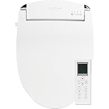 Alpha Bidet JX2 Elongated Bidet Toilet Seat, White, Endless Warm Water, *New* Bowl Mist, LED Light, Quiet Operation, Wireless Remote, Stainless Steel Nozzle, Sittable Lid, 3 Year Warranty