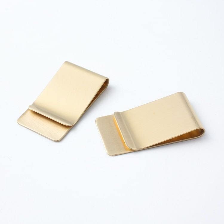 Aliotech 4 Pack of Men's Slim Money Clip Stainless Steel Cash Wallet Credit Card Cash Holder Slim Wallet Minimalist Wallet Stainless Steel Money Clip(Golden)3