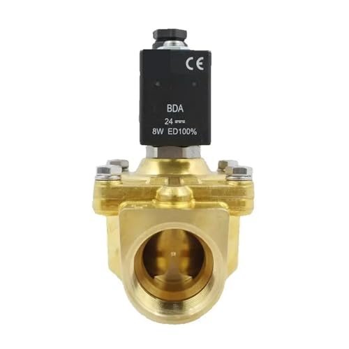 Électrovanne corps en laiton NF 2/2 voies à double alimentation 24V et 12V