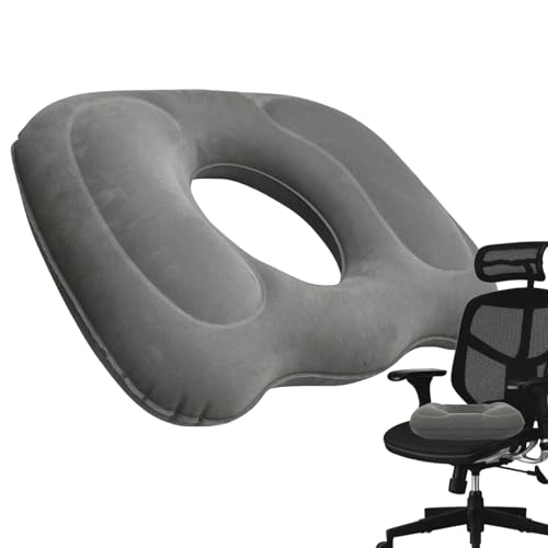 Cojín de asiento inflable: diseño ergonómico de aire | Cojines elevadores de almohada para úlceras por decúbito en forma de donut a tope | Soporte portátil de de presión para silla de ruedas, s