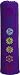Fit Spirit 7 Chakra Exercise Yoga Mat Bag w/Cargo Pocket - Purple (MAT is NOT Included)
