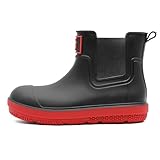 HSBDNZQ Deck Rain Boots Men Women, Short Waterproof Rubber Boots, Anti Slip Lightweight Water Shoes Unisex, Original Chelsea Garden Boots, Durable Fishing Boots Outdoor, Mud Work Booties