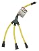Coleman Cable 09019 W-Splitter, Extending Outlet Adapter, Splits 1 to 3 Outlets, 2-Foot