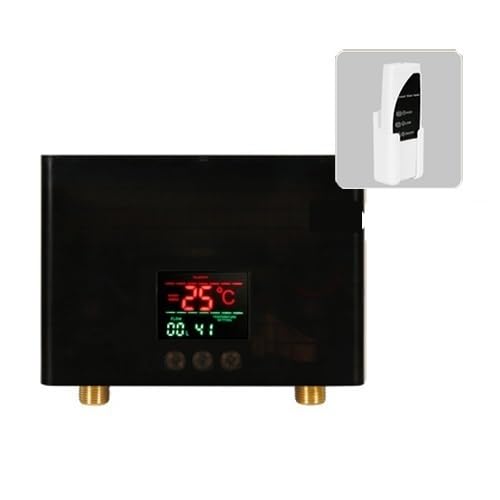 Termo Electrico, Calentador De Agua Instantáneo De 3KW/5,5 KW, Calentamiento Rápido, Conversión De Frecuencia Inteligente, Calentador De Agua Con Control Remoto De Temperatura Constante,Para cocina,
