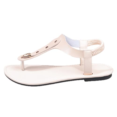 Genérico Sandalias Cuña Mujer Prácticas Clásicas Versátiles Zapatos para Playa Chanclas Sandalias Comodas Mujer Planas De Cuña De Plataforma Ortopédicas Para Pies Delicados Zapatos