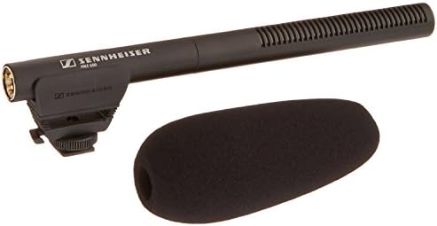 Sennheiser MKE 600 Shotgun Camera Microphone | Phantom & Battery Power | Switchable Filter for Wind Noise Minimisation | Black (505453)
