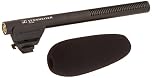 Sennheiser MKE 600 Shotgun Camera Microphone | Phantom & Battery Power | Switchable Filter for Wind Noise Minimisation | Black (505453)