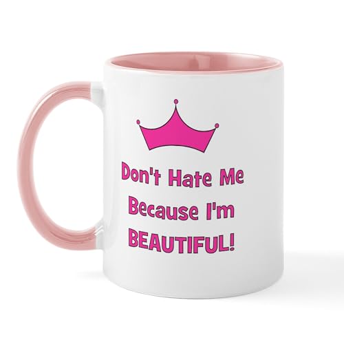 Taza de Cerámica 11 oz (325 ml) Blanca y Rosa miniatura 1