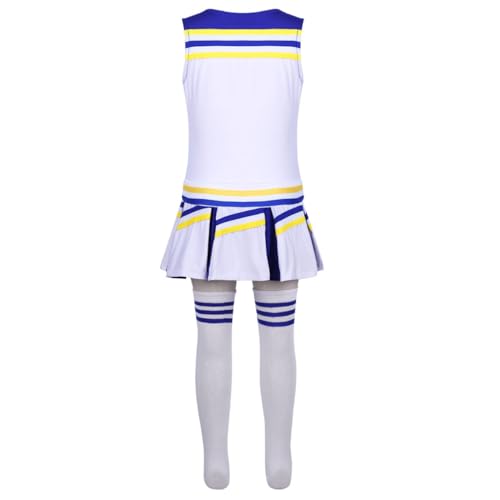 Uniforme scolaire fille bleu 11-12 ans avec jupe plissée et chaussettes