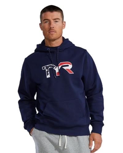 Sweat à capuche USA TYR R28160401M homme bleu marine taille M uni