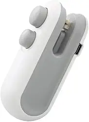 Mini Seladora Portátil a Vácuo com Imã, USB, Abre e Lacra Embalagens