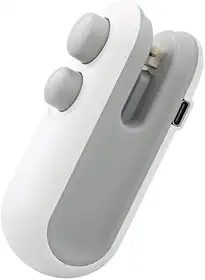 Mini Seladora Portátil a Vácuo com Imã, USB, Abre e Lacra Embalagens