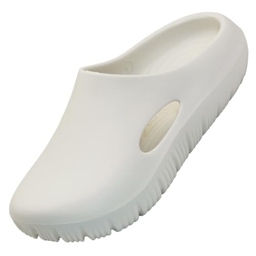 Image of Garden Clogs for Women and Men, Arch Support Work Shoes Comfort Non-Slip Waterproof Mules Nurse Sandals, Slip-on Outdoor Beach Slippers Unisex Adult Classic Closed Toe Slides