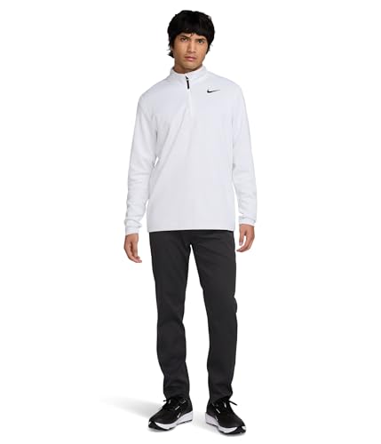 Nike, Men's, Victory Dri-FIT 1/2-Zip Golf Top, White/Pure Platinum/Black, XL