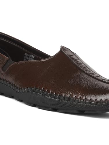 Image of Bata ,JALSA Leather 2.0,Dark Brown Men's Formal Slipon Shoes