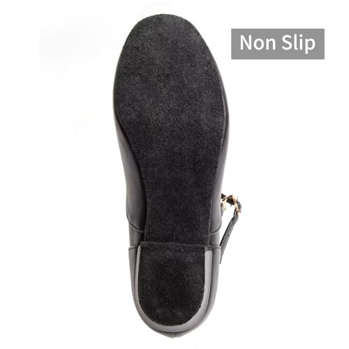 ARCLIBER Black Character Shoes for Women Low Heel Cuban Heel Dance Shoes Ankle Strap Dancing Shoes3