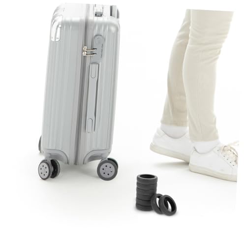 8pcs Silicone Wheel Covers for Suitcase Noise-reducing Luggage Wheel Protectors Fit Elegant Design for Comfortable Travel4