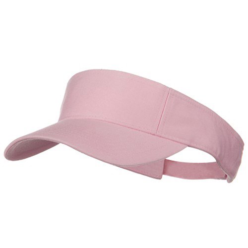 Pro Style Cotton Twill Washed Visor - Light Pink