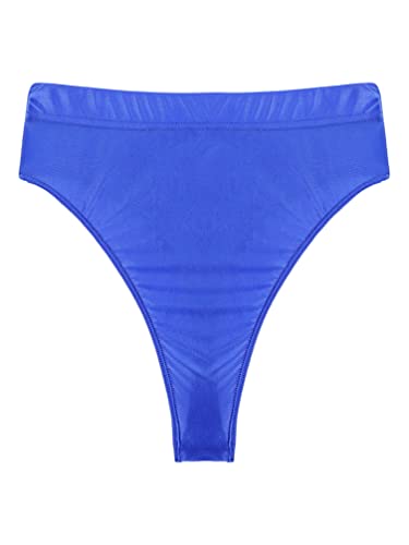 Sxiwei Men's Oil Glossy High Waist Thong Bikini Briefs Elastic Waistband Underwear Swimwear Swimsuit4