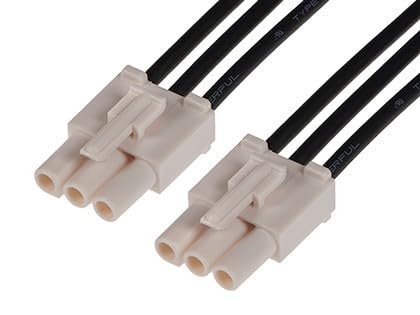 Molex/Waldom, 216290-1031, Cable Assembly AC Power 0.15m Wire to Board to Wire to Board 3 to 3 POS F-FCrimp-Crimp 14AWG (33 Item/s)