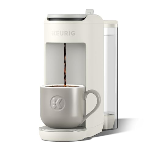 Image of Keurig K-Mini Mate Plus Single-Serve K-Cup Pod Coffee Maker, Compact, 3 Cup Sizes, Brew Over Ice and Strong Button Features, 50 oz Removable Reservoir, Warm Stone