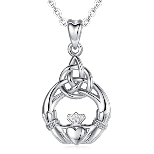 Collier en argent sterling 925 avec pendentif nœud élégant pour femme