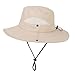 Kids-Boys-Summer-Sun-Hat Outdoor-UV-Protection-Mesh-Fishing-Hat Quick-Drying Wide Brim Beach Hats (5-10Y)