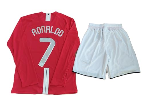 PlayWave™ | Man U Football Jersey | Ronaldo #7 Jersey | 2008 CLeague Final Kit | Man U 07/08 Jersey | Football Jersey