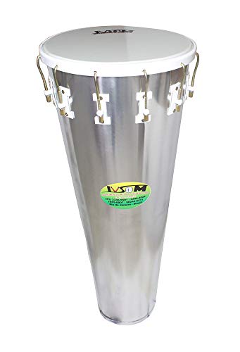 ivsom timbale, Timba de batucada chromée en aluminium 14 pouces X Cover