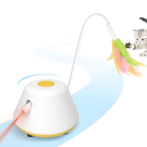 APODESS 3-in-1 Cat Laser Toy, Cat Toys for Indoor Exercise Electric Automatic...