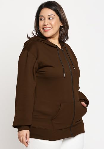 Image of Wear Your Opinion Women's Plus Size Fleece Zipper Hoodie Jacket