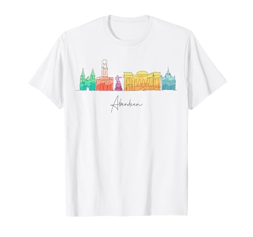 Travel Europe Scotland Aberdeen United Kingdom Vacation Tee T-Shirt