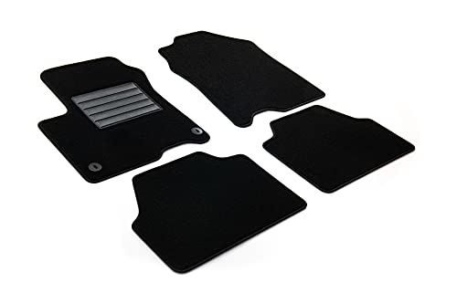 Tapis Hyundai Kona anti-saleté en velours MTM SP-7593 noir