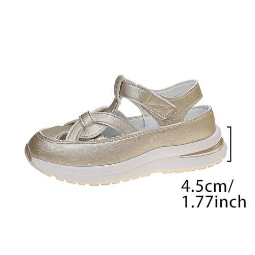 Women Bomre Shoes Summer Slip On Orthopedic Sandals With Arch Support Comfortable Wide Width Casual Shoes Hollow-Out Casual Beach Sandals2