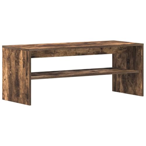 vidaXL TV Cabinet/TV Stand/Media Console Smoked Oak Brown 100x40x40 cm - Engineered Wood, Ample Storage, Ideal for Living Room/Bedroom, Modern Style