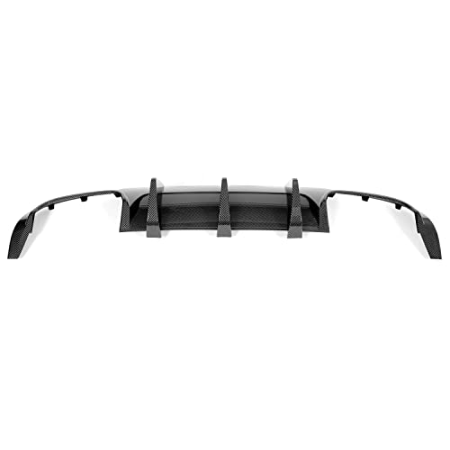 HECASA Rear Diffuser Compatible with 2012-2014 Mercedes Benz W204 C250 C300 C63 AMG Sedan/Coupe Lower Lip Bumper Protector Carbon Fiber Color by HECASA - Image 5