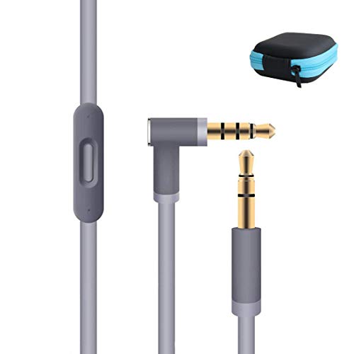 Best Cyber Deals 🔥 Headphone Cord Beats Audio Cord Replacement with in-line Remote & Microphone for Beats by Dr Dre Headphones Solo Studio Pro Detox Wireless Mixr Executive Pill(Grey+Storage Case) Tech Deals 🔥 Headphone Cord Beats Audio Cord Replacement with in-line Remote & Microphone for Beats by Dr Dre Headphones Solo Studio Pro Detox Wireless Mixr Executive Pill(Grey+Storage Case)