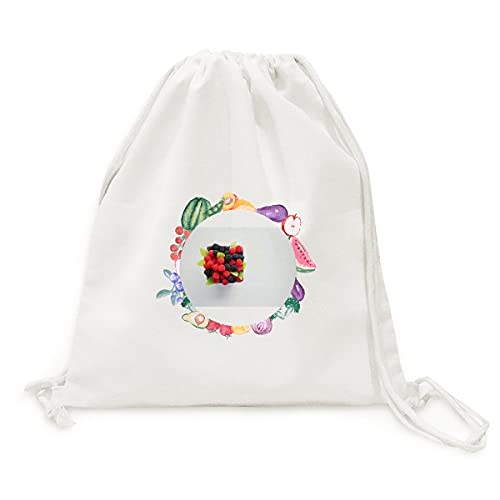 Sac en tissu pliable les fruits rouges : stop aux emballages jetables