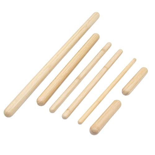 Goodtar Bamboo Sticks For Massage Therapy Bamboo Massage Tools Green Therapy Kit Of 100% Solid Bamboo Sticks To Full Body Massage, Relax Body And Mind Reduce Deep Pain,Set Of 7 #TOP3