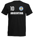 Nation Argentinien T-Shirt Trikot Wappen FH 10 SC (XXL)