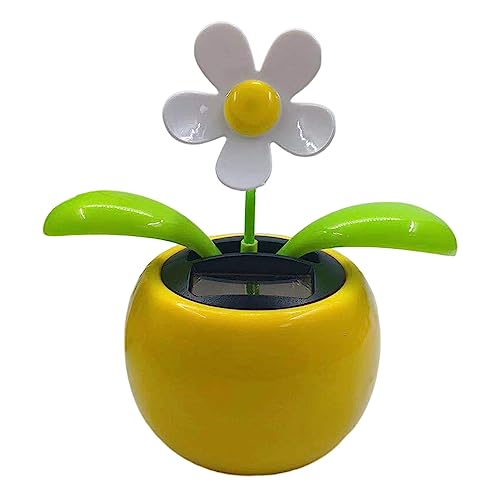 tinysiry Ornement de Voiture de Jouet de Fleur de Danse à énergie Solaire drôle, Jouet oscillant de Fleur de Danse de Tableau de Bord d'automobile, décorations de Tableau de Bord de Voiture de FL