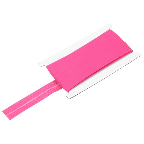 MECCANIXITY 1 Inch Single Fold Bias Tape Cotton Continuous Bulk Bias Tape for Sewing, Seaming Quilting Hemming Binding Crafts Simple Packaged (Rose Red 10 Yards)