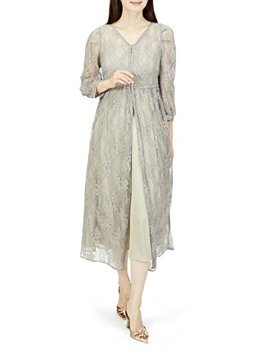 [リュクスブリエ] カジュアルパーティードレス 82303 レディース モカベージュ 38