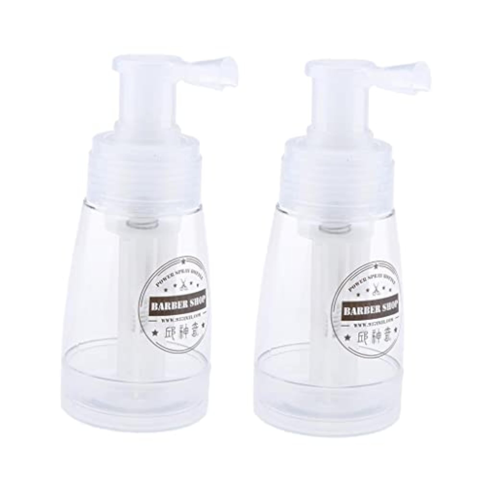 2x Empty Refillable Powder Spray Bottle Cosmetic Bottles, 180ml